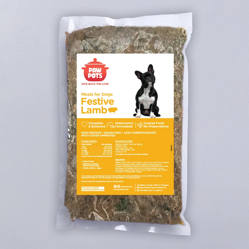 fresh lamb food for dogs in UAE