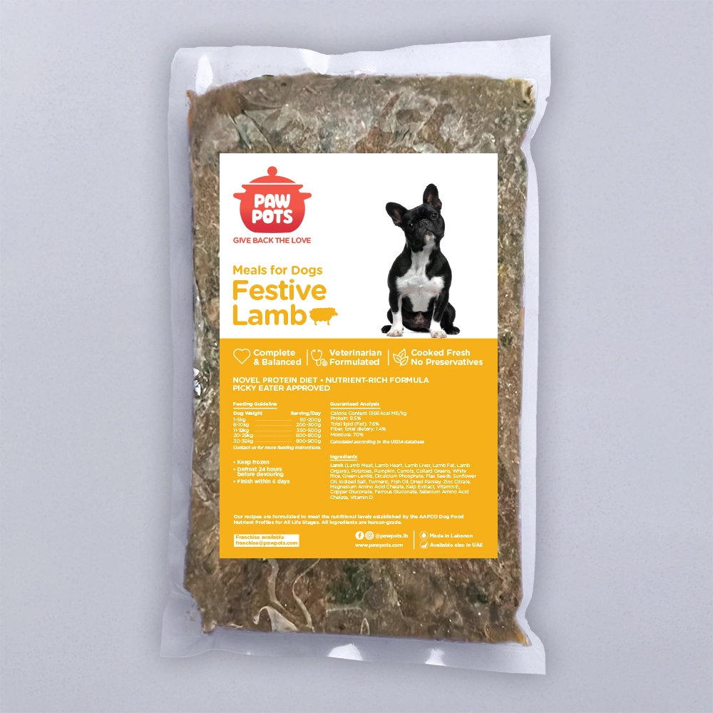 fresh lamb food for dogs in Lebanon